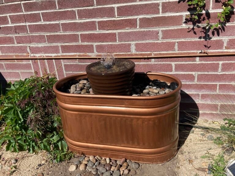 Copper modern steam punk landscape design