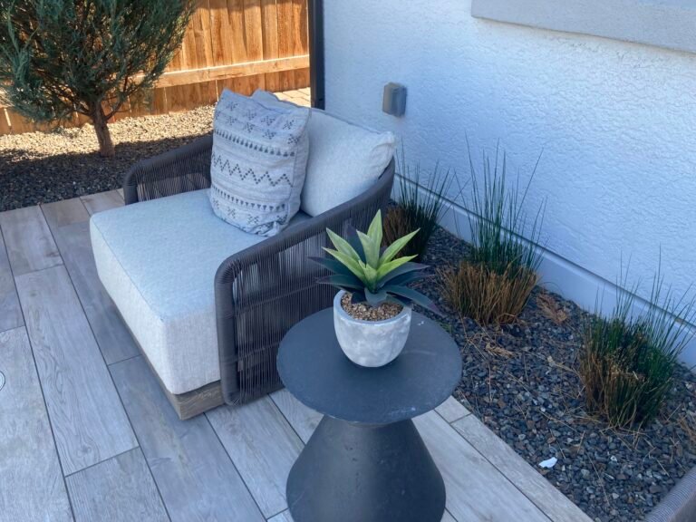 Outdoor living patio design